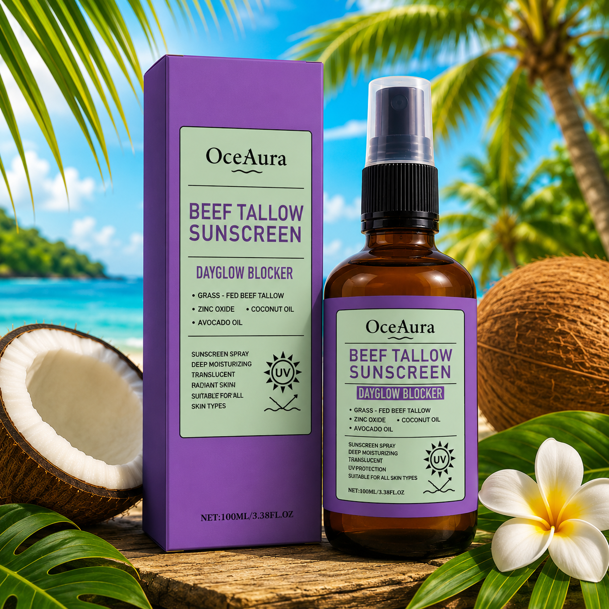 Coconut Oil Sunscreen Spray