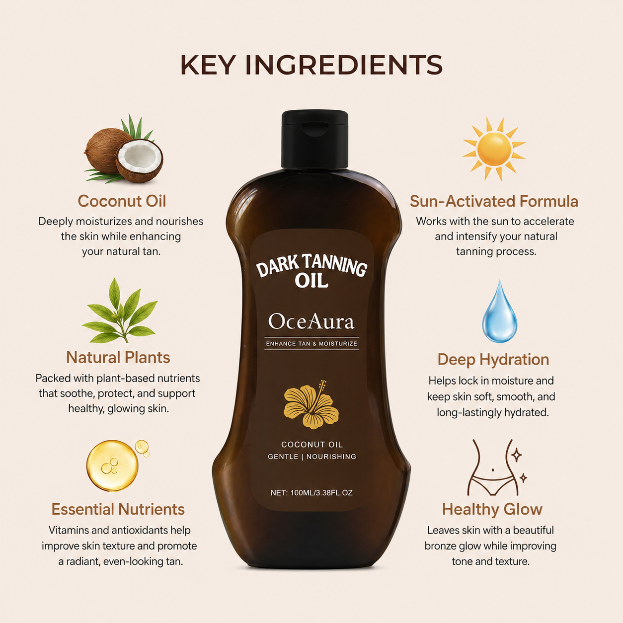 Dark Tanning Oil (coconut)